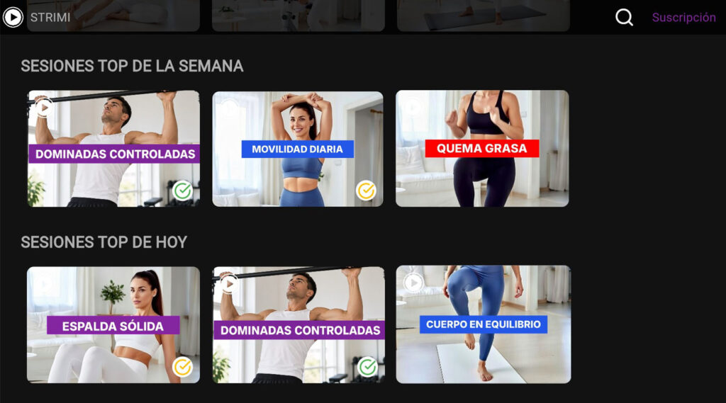 SESIONES TOP